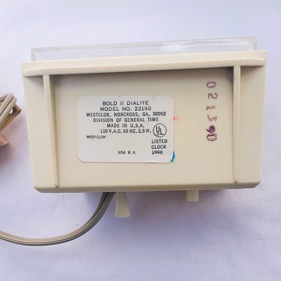 Vintage Dialite Westclox Alarm Clock - Picture 4 of 5